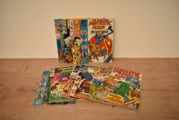 A collection of 1980 and later Marvel Digest Series The Fabulous Fantastic Four Pocket Books, No