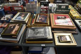 A large collection of framed and glazed Doctor Who related Photographs and Film Stills, many with