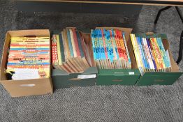 Four boxes of vintage Annuals, Dandy 1971, 73, 74, 76, 77, 79, 1980-1983, 86, 88, 89, 1990, 95 & 96,