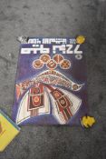 An original 1972 Munich Olympics Poster printed by OrganisationsKomitee Fur die Spiele der XX,