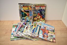 A collection of 1969 and later Marvel The Invincible Iron Man Comics including No 14, No 21, No