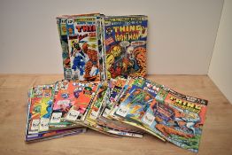 A collection of 1975 and later Marvel Two in One The Thing and, 50+
