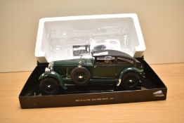 A Minichamps 1:18 scale Die-cast, Bentley 6.5 Litre Blue Train Special 1930, in original box with