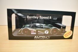 A Auto Art Motor Sport 1:18 scale Die-cast, Bentley Speed 8 Le Mans 2003, in original window box