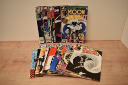 A collection of 1980 and later Marvel Moon Knight Comics, No 1 Premier Issue, No 1 Special