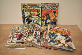 A collection of 1970's and later Marvel Avenger Comics, mainly No 100's, 60+