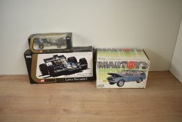 A MarToys Italy, 1:24 scale Die-cast, 0104 Range Rover, grey with black interior along with two