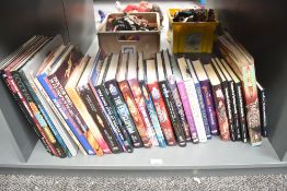 A shelf of BBC and similar Doctor Who related Hard Back Books, mixed sizes, 28 in total along with a
