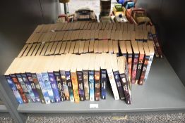 A shelf of BBC Doctor Who Paperback Books, mixed logo's, 111 in total, all in good condition