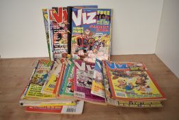 A collection of 1990's Viz Comics, Issue 40's onwards, 40+