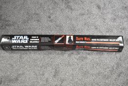 A MR Master Replica Star Wars Darth Maul Force FX Lightsaber Collectible, in original box