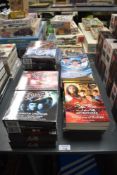 A collection of BBC Blake 7 Audio Books and The Sarah Jane Adventures Audio Books and paper back