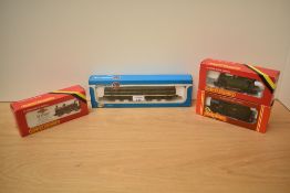 Three Hornby 00 Loco's, R058 0-6-0T Jinty, R354 BR Class 08 Diesel 0-6-0 Shunter and R077 GWR 0-4-