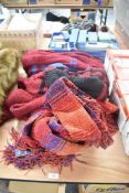 Four Doctor Who related Scarves, two having swing labels, two older and one is very large