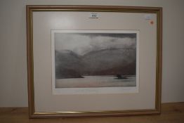 * Local Interest - Paul Rogers (20th Century, British), aquatints, Three illustrations of the Lake