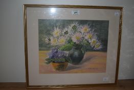 Annice Readyhough (20th Century), watercolour, A still life arrangement depicting a vase of