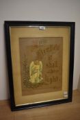 20th Century School, needlework embroidery, An Edwardian religious tapestry - 'At Eventide it
