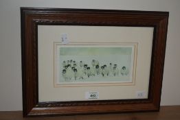 After Diane Gainey (contemporary, British), coloured prints, Two illustrations of animals - 'See