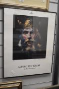 After Alan McGowan (1926-2019, Australian), coloured print, 'Alfred The Great', signed in pen to the