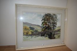 John Chirnside (b.1905, British), watercolour, 'Derbyshire Landscape', signed and dated 1960 to