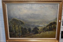 *Local Interest - Joseph Yelverton Dawbarn (1856-1942, British), oil on canvas (relined), A pastoral