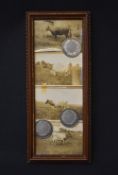 Three white metal medals by Pinches London, engraved 'Awarded R. Douthwaite at British Dairy Famers'