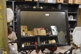 A late 19th century mahogany fretwork wall mirror with reeded molding, damage to fretwork pieces