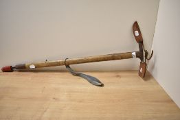 A vintage ice axe, measuring 78cm.