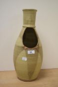 A mid-20th Century Hawkshead studio pottery vase, of ovoid form with aperture to the shouder,