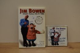 Jim Bowen's 'Right Place, Right Time' having signature to inside page sold with the Jim Bowen