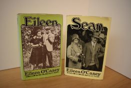 Biography. Signed copies. O'Casey, Eileen - Sean (1971, 1st) & Eileen (1976, 1st). Both with