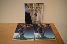 Mountaineering. Signed copies. Three titles: Huber, Alexander & Zak, Heinz - Yosemite Half a Century