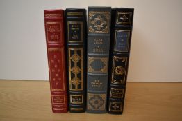 The Franklin Library. Historical Fiction. Signed copies. Each in publisher's leather, gilt