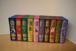 Folio Society. Fairy Books. A run of 10 [of 12] Andrew Lang Fairy Books. Mixed impressions as