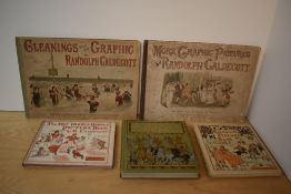 Illustrated. Randolph Caldecott. A small selection. See images for titles. (5)