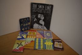 Ballet. A small selection, includes: The Swan Lake as presented by The Sadler's Wells Ballet.