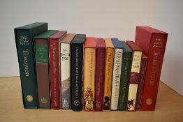 Folio Society. A small selection. Includes: two volumes from The Folio Poets series - John Donne &
