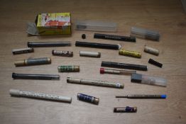 A selection of propelling pencil leads various makes and sizes inc Parker, Yard o Led etc