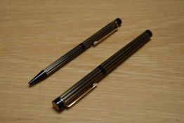 A Sheaffer Targa 675 Classic converter cartridge fill fountain pen and ballpoint pen in regency