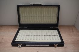 A thirty pen hard storage and transport case