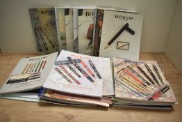 Approx Forty Bonhams of Knightsbridge Fine Rare Vintage Fountain Pens, Pencils and Lighters