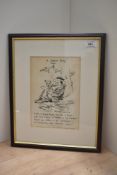 A framed and glazed Mabie Todd & Co advertising poster 'Swan Song!'