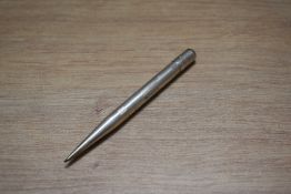 A Mabie Todd & Co Fyne Poynt propelling pencil in Hallmarked silver