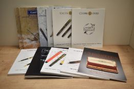 Eleven Vintage Fountain pen catalogues from various auction including Christie's, Cooper & Owen