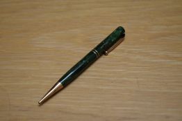 A Mabie Todd & Co Fyne Poynt propelling pencil in emerald
