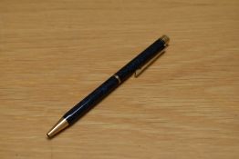 A Sheaffer Targa 1029 Classic ballpoint pen in laque hermes blue