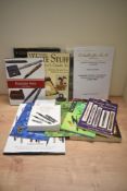 A lot of collectors guides and pamphlets. Includes Fountain pens History and Design, The Write Stuff