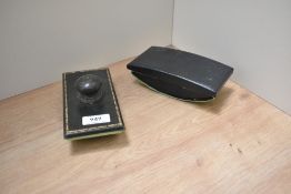 Two vintage desk blotters