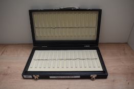 A thirty pen hard storage and transport case