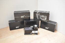 Six bottles of Montblanc ink, five boxed